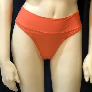 Free People Coral Bikini Bottoms